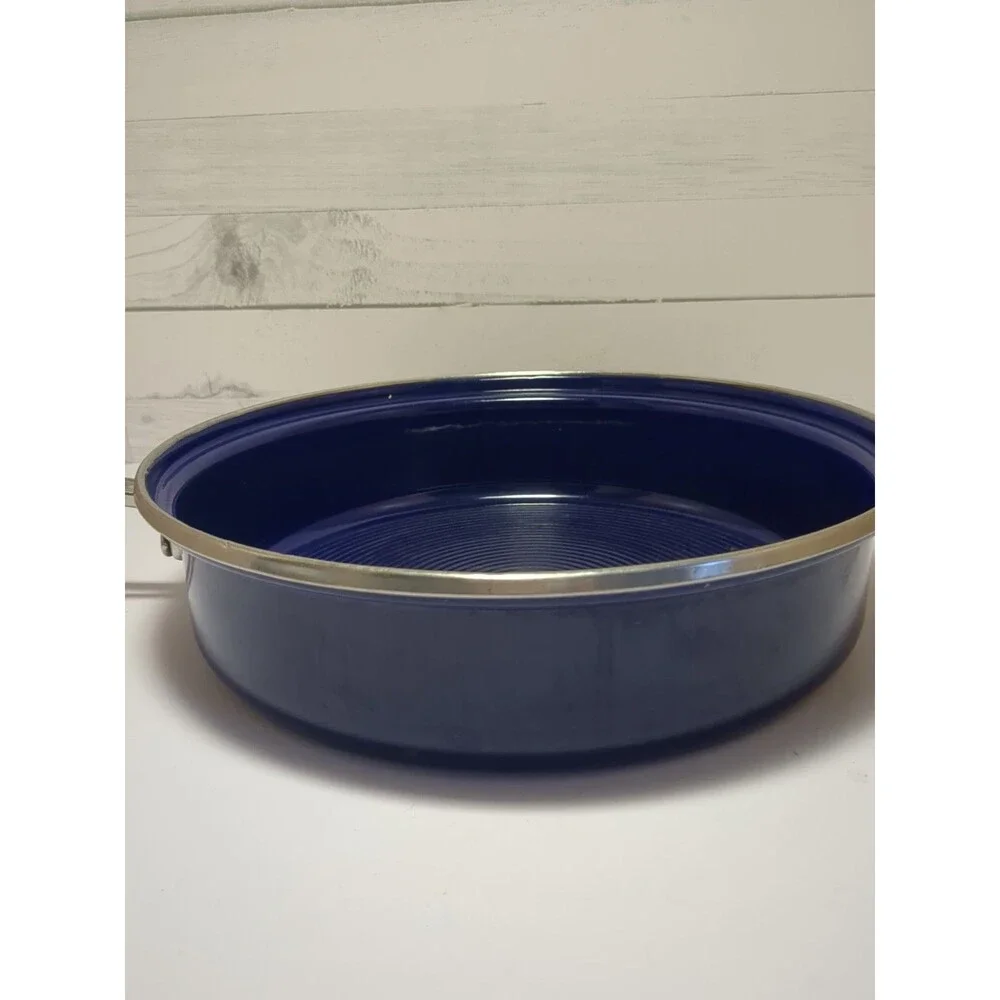 Vintage Chantal Cobalt Blue Enamel Steel 11.25